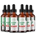 Organic Hemp Seed Oil (6 Oz), Peppermint Flavor, High Potency 1000 mg oil in each drop,Help in Natural Comfort, Sleep, Relaxation & Mood, Transparent Hemp Oil Dosage, Non-Habit Forming, Non-GMO, Vegan