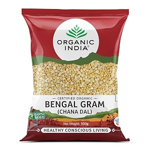 organic india bengal gram chana dal 500g pack of 4