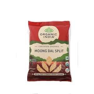 organic india commodity moong dal dhulimoong dal split - 500g