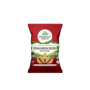 organic india hygienically packed non artificial colors and immunity booster organic fenugreek seedsmethi seeds100gm