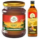 ORGANIC INDIA Wild Forest Honey (Multi Floral) 250g &amp; ORGANIC INDIA Organic Mustard Oil - 750ml