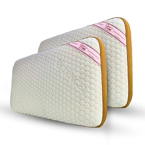 organic latex pillow tencel fabric  cooling hypoallergenic ergonomic support for neck amp back pain relief natural comfort for restful sleep latex pillow tencel fabric 2