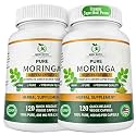Organic Moringa Capsules 800mg, 3rd Party Tested & Non-GMO, 240 Count
