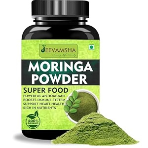 organic moringa powder 100g  high in antioxidants protein amp vitamins  superfood for energy detox amp immunity support  no fillers truely leaf powder 