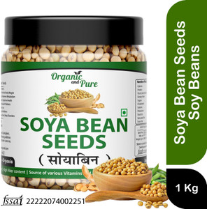 organic and pure soya bean 1000 g
