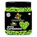 Organic Purify Cardamom Green Whole 150g, Sabut Hari Elaichi Grade - Big Size 150g Jar Pack (Diwali Celebration Pack)