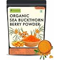 Organic Sea Buckthorn Powder 100g | Pure &amp; Natural Cold-Pressed Sea Buckthorn Berries | Rich in Vitamin C, Antioxidants, Omega Fatty Acids | Supports Skin, Immunity &amp; Digestion |