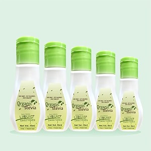 organic stevia liquid drops  stevia liquid sugar free natural drops  natural sweetener  best sugar free stevia drops 15ml pack of 5