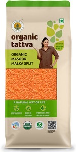 organic tattva unpolished red masoor dal split 1 kg