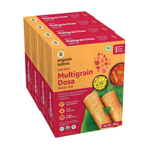 organic tattva organic multigrain dosa instant ready mix 800 gram 200 g pack of 4