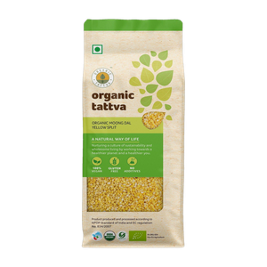 organic tattva unpolished yellow moong dal split