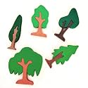 Wooden Tree Puzzle for Kids, Hand Crafted Set, Interlocking Wooden Block, Lock in Set, Plant Puzzle