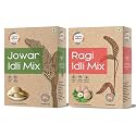 Organic Wisdom-Back to Roots Instant Ragi &amp; Jowar Idli Combo|Pack of 2-400g Each|Gluten Free &amp; 100% Natural|Healthy Breakfast