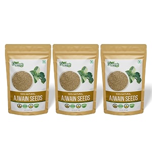 organic zing ajwain seeds  100 adulterant free and without preservatives  natural and chemical free ajwain seeds  naturally grown  product of india - 227g pack of 3