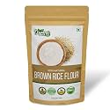 Organic Zing Brown Rice Flour | Rice Flour for Baking | High in Protein | Rice Flour Tortillas - | Vegan | Preservative Free | Product of India - 907g Resealable Pack