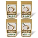 Organic Zing Organic Brown Rice Flour | Rice Flour for Baking | High in Protein | Rice Flour Tortillas - Vegan | Preservative Free | Resealable Pack - 907g (Pack of 4)