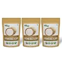 Organic Zing Organic Brown Rice Flour | Rice Flour for Baking | High in Protein | Rice Flour Tortillas - Vegan | Preservative Free | Resealable Pack - 454g (Pack of 3)