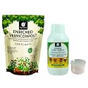 OrganicDews Enriched Vermicompost 1 Kg + Liquid Seaweed Fertilizer 250 ml Bio Stimulant - Plant Growth Enhancer, Soil Conditioner for Indoor &amp; Outdoor