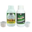 OrganicDews Liquid Seaweed Fertilizer &amp; Humic Acid Fertilizer - 250 ml Combo Based Bio Stimulant for Plants Measuring Cup 25 ml - Plant Growth Enhancer, Soil Conditioner for Indoor &amp; Outdoor