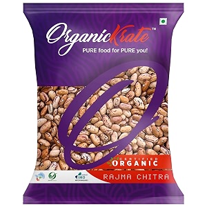 organickrate organic rajma chitra kidney beans chitra rich in protein no chemicals no additives 400 grams