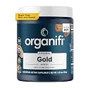 Organifi - Gold Turmeric Tea and Ginger Supplement - 9 Premium Superfoods Include, Magnesium, Coconut Milk, Ceylon Cinnamon, Reishi Mushroom, Black Pepper, Passion Flower, and Acacia, 30 Servings