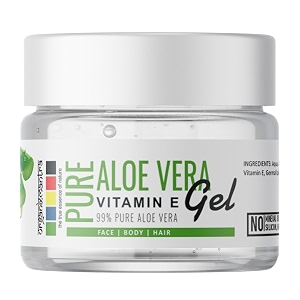 organix mantra aloe vera gel with vitamin e - nourishing hydrating amp soothing for skin  deep moisturization  improve scalp amp hair vitality - 15ml