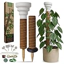Organo Republic Moss Pole Monstera Plant Support Stakes - 26.4" Unique Self-Watering, Extendable Coco Coir Pole for Climbing Plant Supports for Potted Plants Indoor for Monstera, Pothos & More