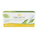 Organyc - 100% Certified Organic Cotton Tampons - No Applicator, Free from Chlorine, Perfumes, Rayon, and Chemicals - Normal, Regular, 16 Count (Pack of 1) (R00992)