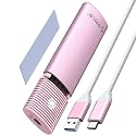ORICO Aluminum M.2 SATA SSD Enclosure, Tool-Free 5Gbps USB C Adapter, USB 3.2 M.2 SATA Reader, External SSD Case for 4TB 2230/2242 /2260/2280 SATA-Based B-Key/B+M-Key SSDs(Not for NVMe)-PWM2-PK