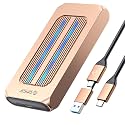 ORICO 1E+1 gigabits_per_second External Hard Drive, Golden, 3.5-inch, USB, USB-C, Thunderbolt, Solid State Drive, Desktop, Laptop, Smartphone