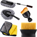ORIDOR 1*Big Duster, 1*Small Duster, 1*Big Brush, 1*Small Brush, 1* Microfiber Towel Combo