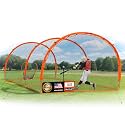ORIENGEAR Baseball Batting Cage for Backyard, Fully Enclosed Hitting Cage, Baseball and Softball Training Cages, Backyard Hitting and Pitching Practice Net with Frame, 1.25" Mesh