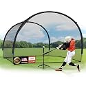 ORIENGEAR Baseball Batting Cage for Backyard, Fully Enclosed Hitting Cage, Baseball and Softball Training Cages, Backyard Hitting and Pitching Practice Net with Frame, 1.25" Mesh