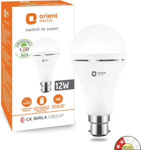 orient electric 12 w emergency led bulb 2 hrs bulb emergency light