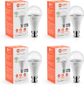 orient electric emergency bulb 9w 4 hour backup-pack of 4 4 hrs bulb emergency light