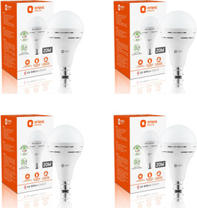 orient electric eternal emergency lamp 20w pack of 4- cool white 4 hrs bulb emergency light