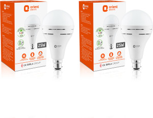 orient electric eternal emergency lamp 25w - cool white pack of 2 4 hrs bulb emergency light