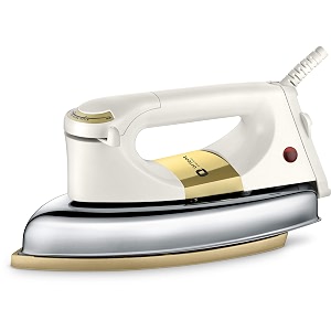 orient electric metal kratos heavy dry iron 1000watt ivory