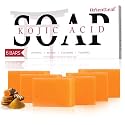 ORIENTLEAF Kojic Acid Soap, Turmeric Soap Bar, Fresh Citurs Scent, Gentle for face and body with Vitamin C, Shea Butter, Retinol, Olive Oil, Collagen (6 PACK)