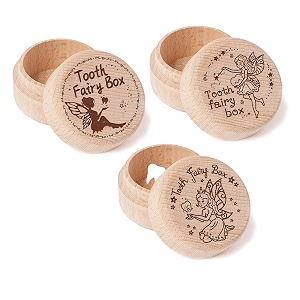 origach 3 pcs tooth fairy box for boys and girls wooden tooth holder tooth keepsake box for baby toddlers boys girls lost teeth birthday present