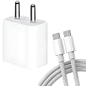Original 20W Charger &amp; Cable for iPhone 11| 11 Pro| 11 Pro Max iPhone 12| 12 Mini | 12 Pro |12 Pro Max| 14|14Plus| 14 Pro| 14 Pro Max (Adapter and Cable), White