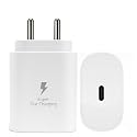 Original 25W Adapter Compatible with Samsung S23+ (White) 25W-F67