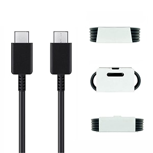 original 25w c to c fast charging cable compatible with samsung 21s21s21 ultras20s20s20 ultranote 20note 20 ultranote 10note10 only cable - black