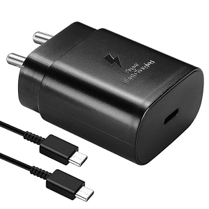 etguuds charger compatible with 25w samsung type c super fast charging adapter with cable for samsung f15 5g f34 5g f54 5g f14 f04 f13 f23 f42 f12 f22 black
