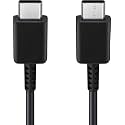 Original 25w Type C to C Fast Charging Cable Compatible With Samsung S21|S21 Ultra|Note10|Note20|S20|S20+|S20 Ultra(C to C Cable Black)