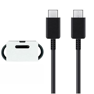original 25w usb type-c to c cable compatible with samsung galaxy m51 note10note10 pluss10 lites20 s21 - black