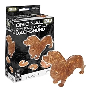 original 3d crystal puzzle - dachshund