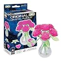 Original 3D Crystal Puzzle - Pink Roses in a Vase