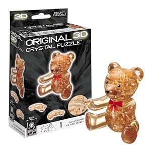 original 3d crystal puzzle - teddy bear