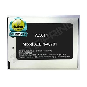 original acbpr40y01 battery for yureka yu aace 5014 battery with 6 month warrantyd206
